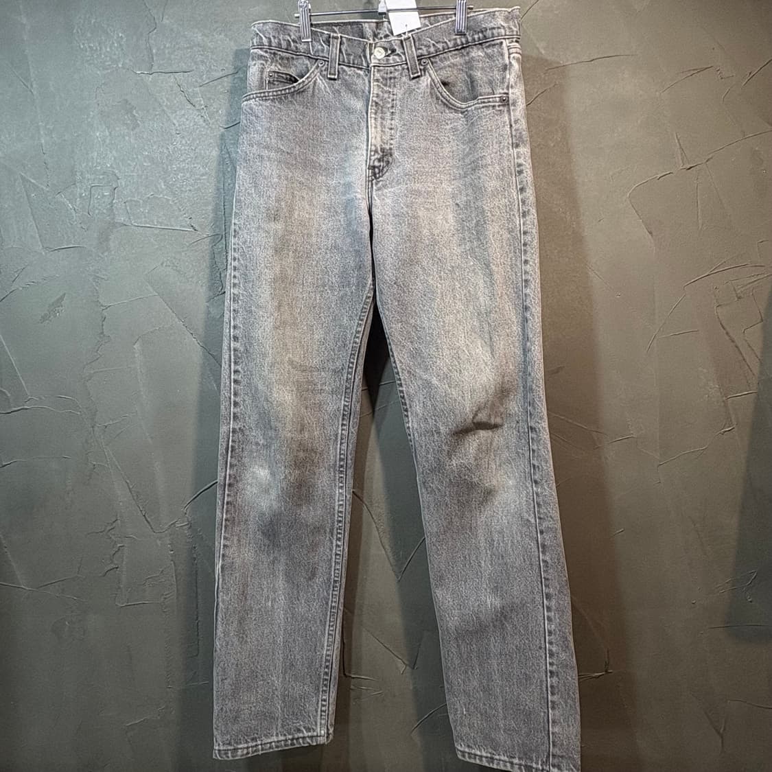 [31X32] LEVIs 리바이스 흑청 데님 팬츠 상품이미지4