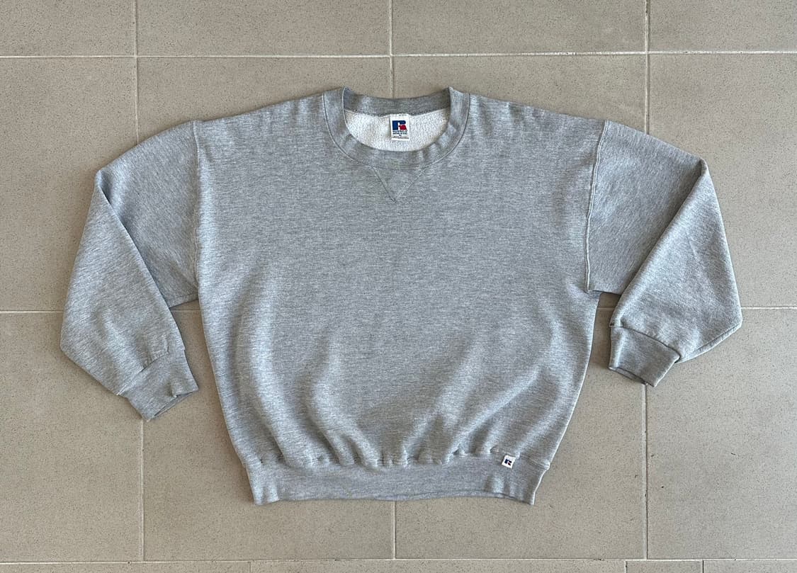 90s 빈티지 러셀 스웻셔츠 그레이 XL USA 상품이미지1