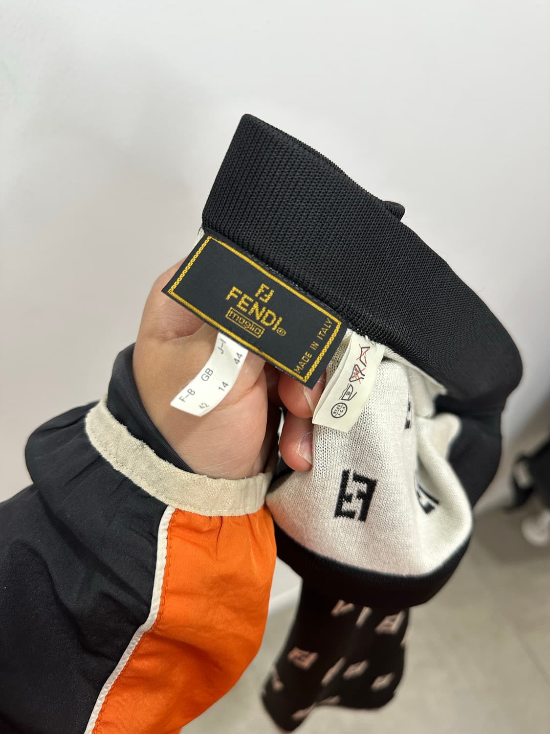 00s 펜디 주카 FF 모노그램 패턴 니트 미디 스커트 상품이미지9