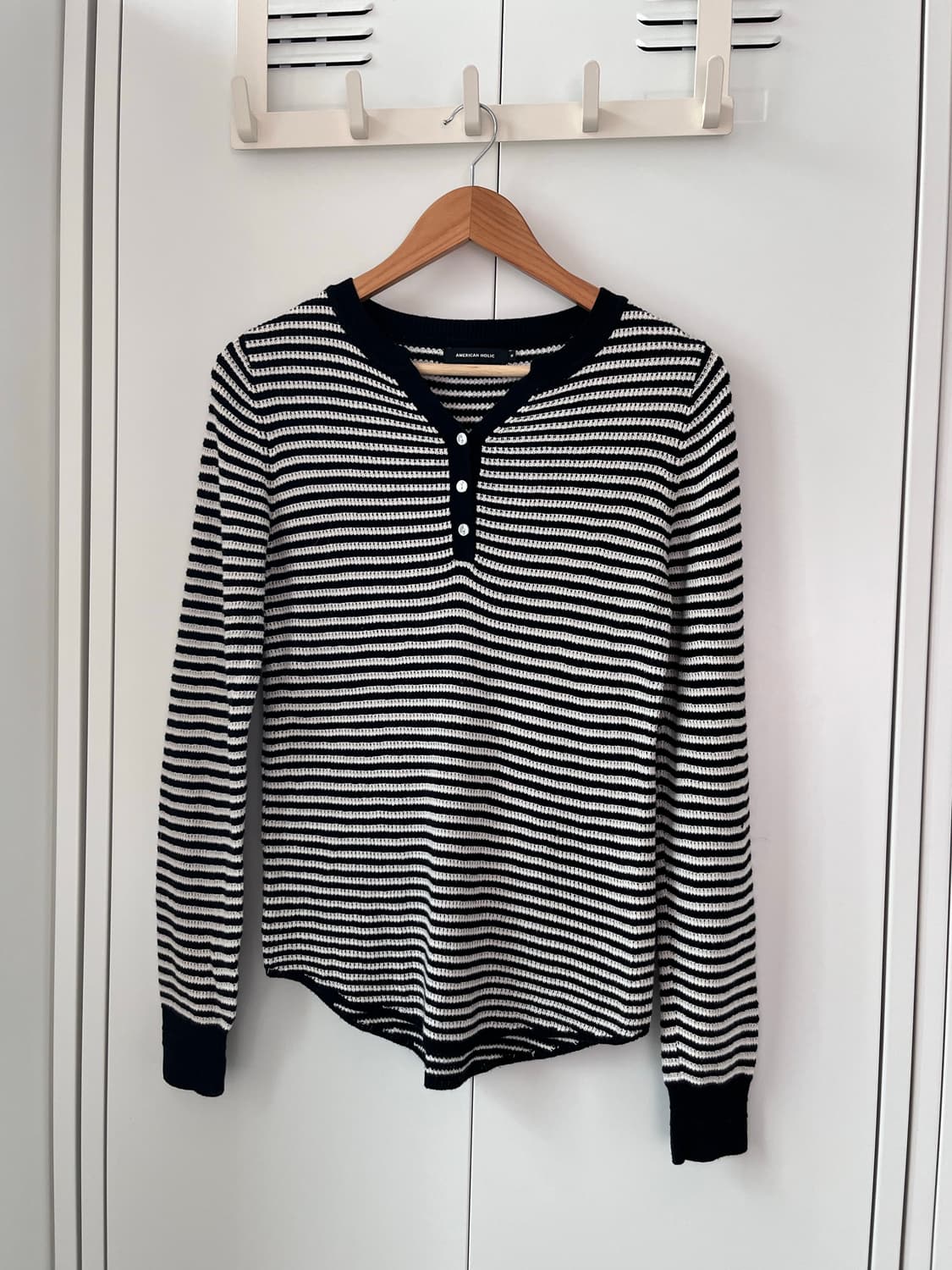 American holic 아메리칸홀릭 줄무늬 롱 슬리브 상품이미지6