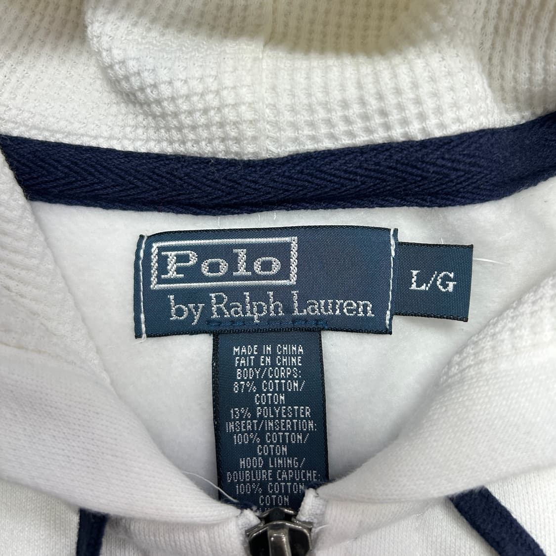 폴로 화이트 빅포니 후드집업(L) 상품이미지2