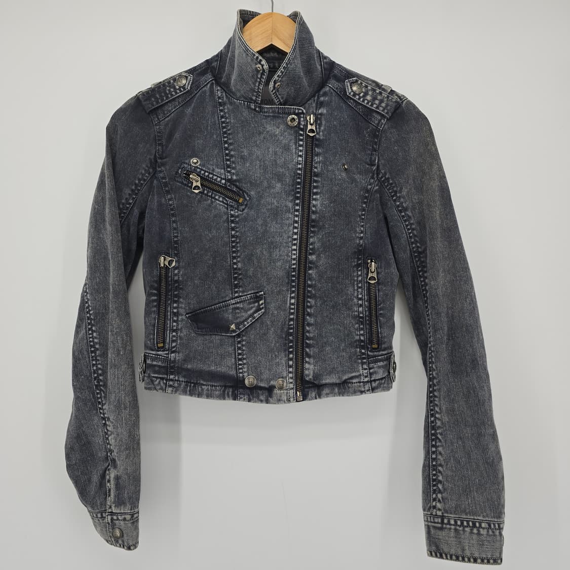 톰보이 빈티지 데님 라이더 자켓 상품이미지6