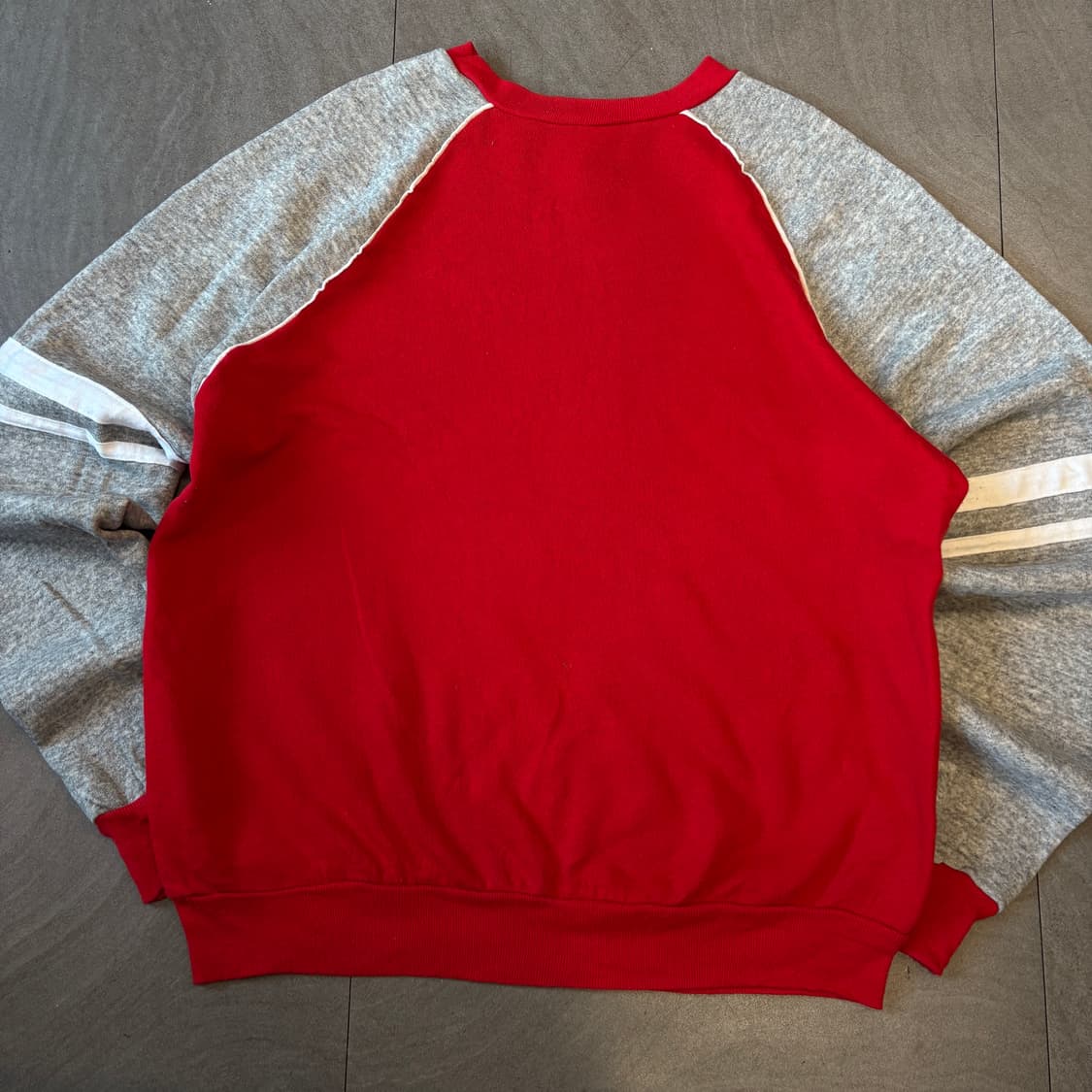 90년대 미국 생산 빈티지 투톤 스웻셔츠 상품이미지4