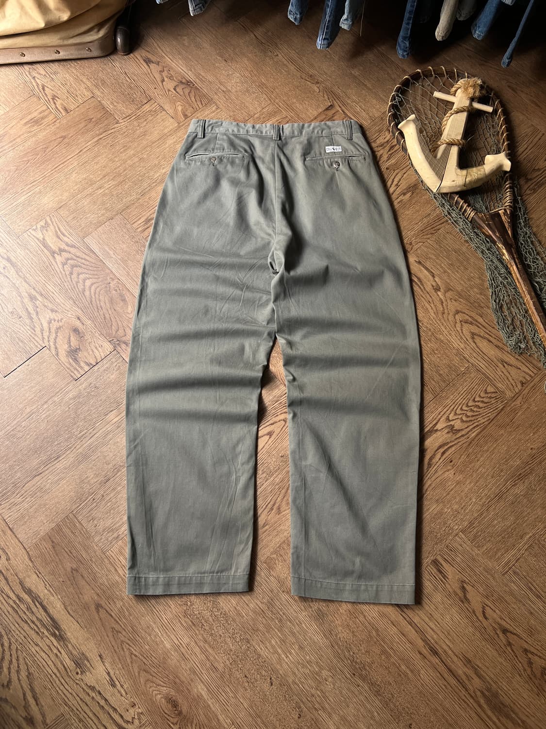 [32]90's 폴로 랄프로렌 Andrew 카키그레이 치노팬츠 상품이미지8