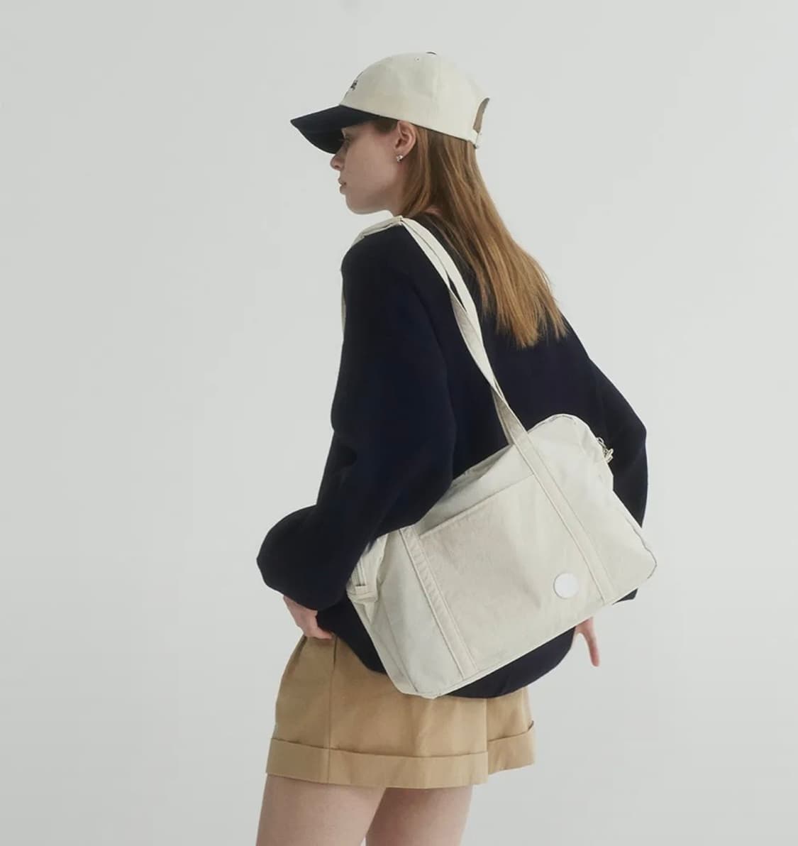 베이 Vey Easy Zipup bag 크림 상품이미지2