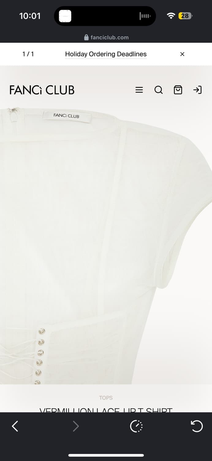 Knwls Fanci club vermillion top s 상품이미지7