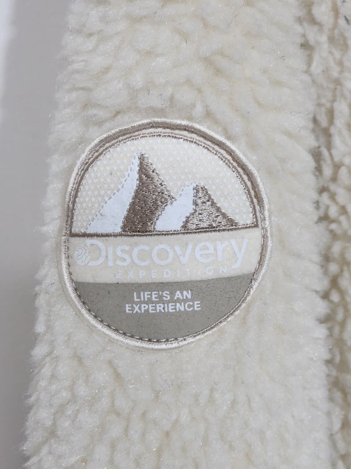 (100) 디스커버리 플리스 후드점퍼 아이보리 뽀글이 후리스 자켓  상품이미지5