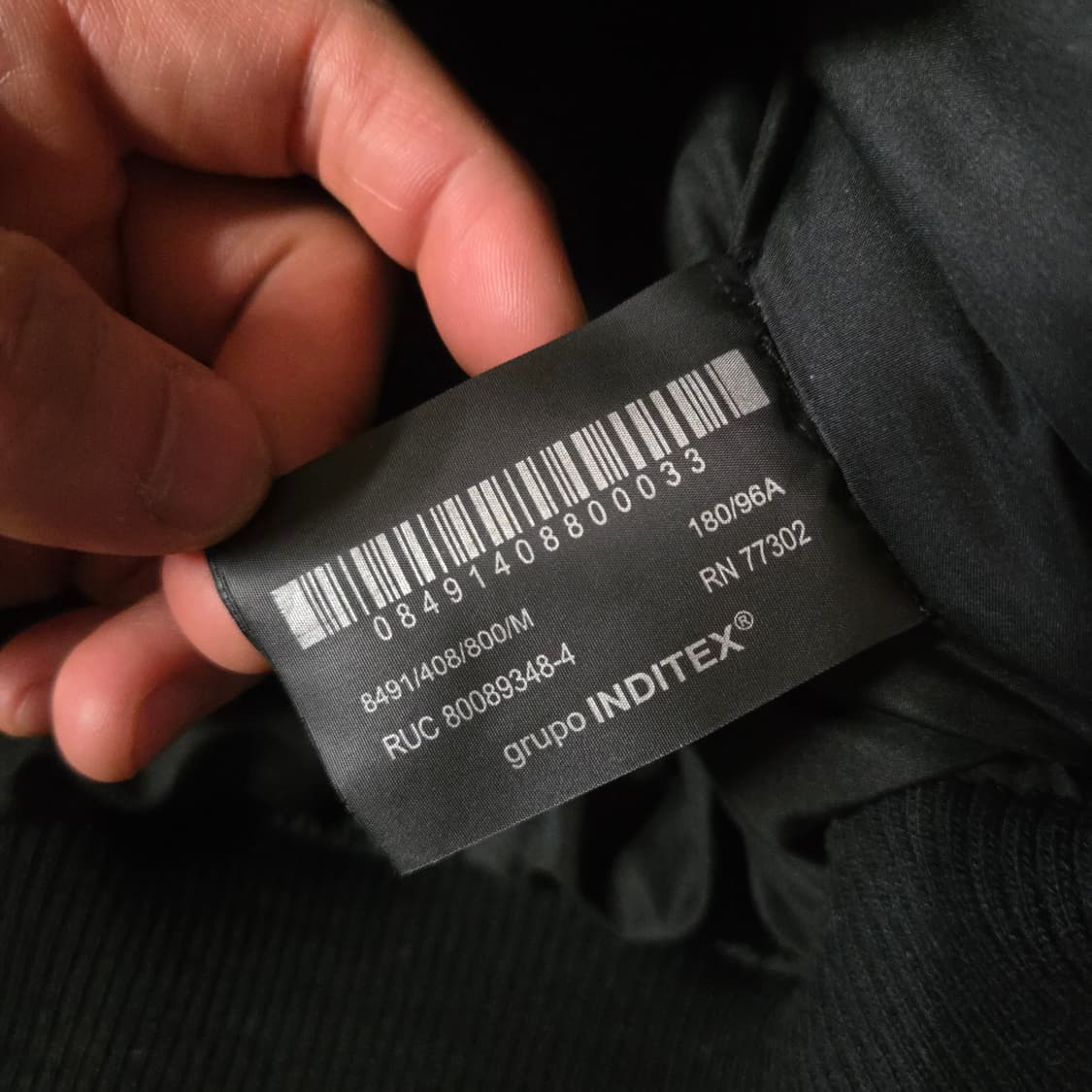 자라 글로시 크랙 레더 봄버 자켓 M (국내L오버핏) 상품이미지6