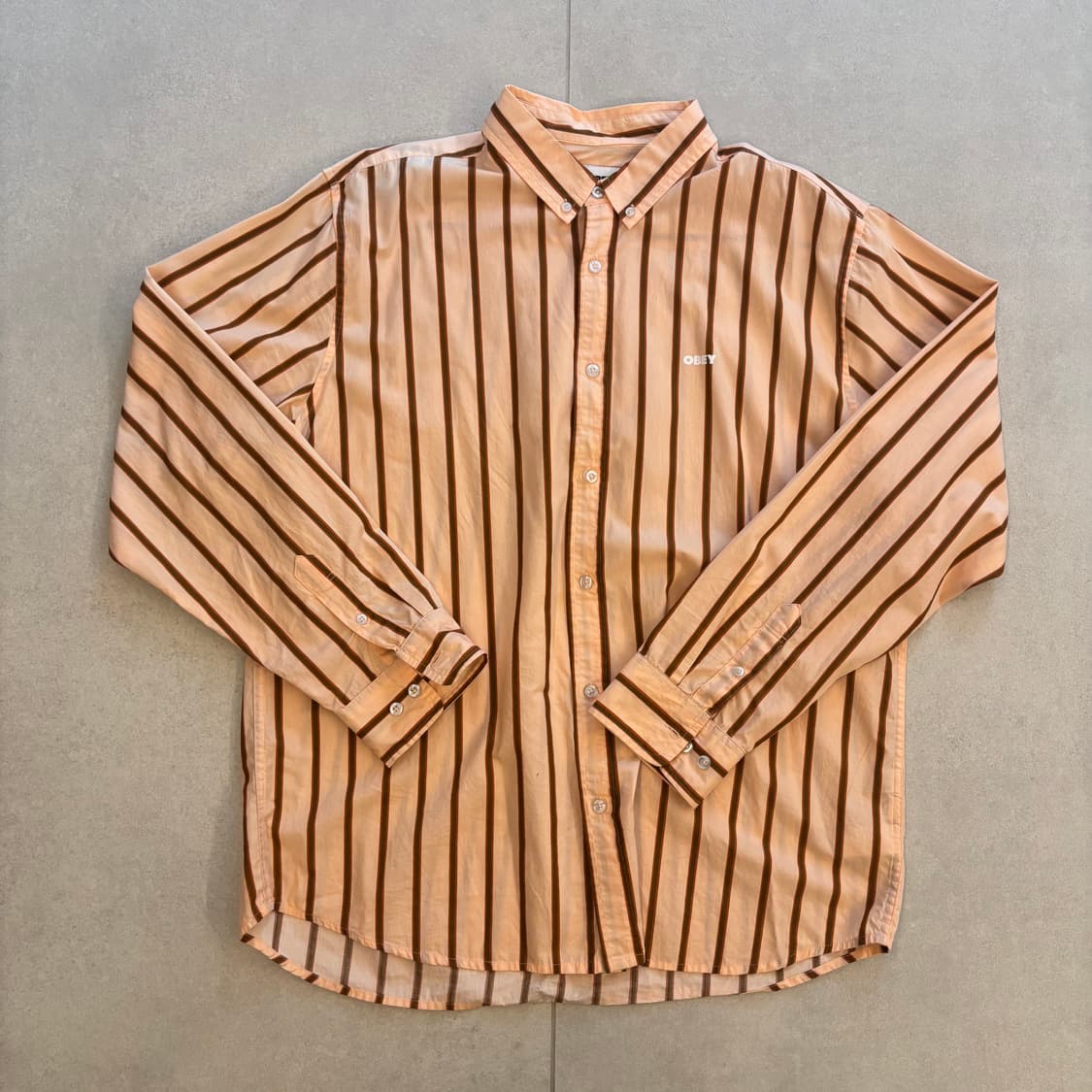 [XL] OBEY 스트라이프 셔츠 상품이미지2
