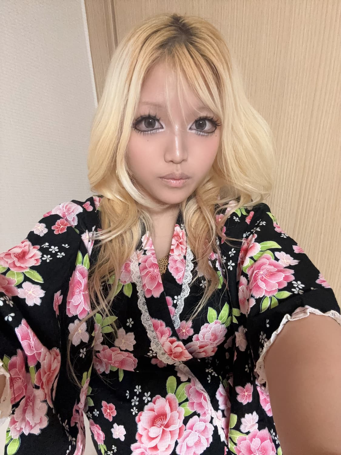 급전)유카타 갸루 핑크 사쿠라 셋업 오네 히메 빈티지 마즈깔 ma*rs 상품이미지1