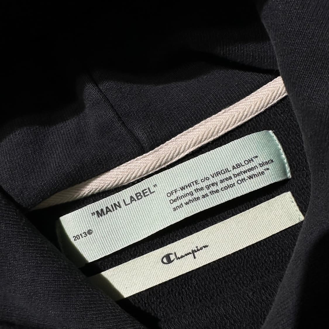 오프화이트 x 챔피온 더블애로우 후드 상품이미지4