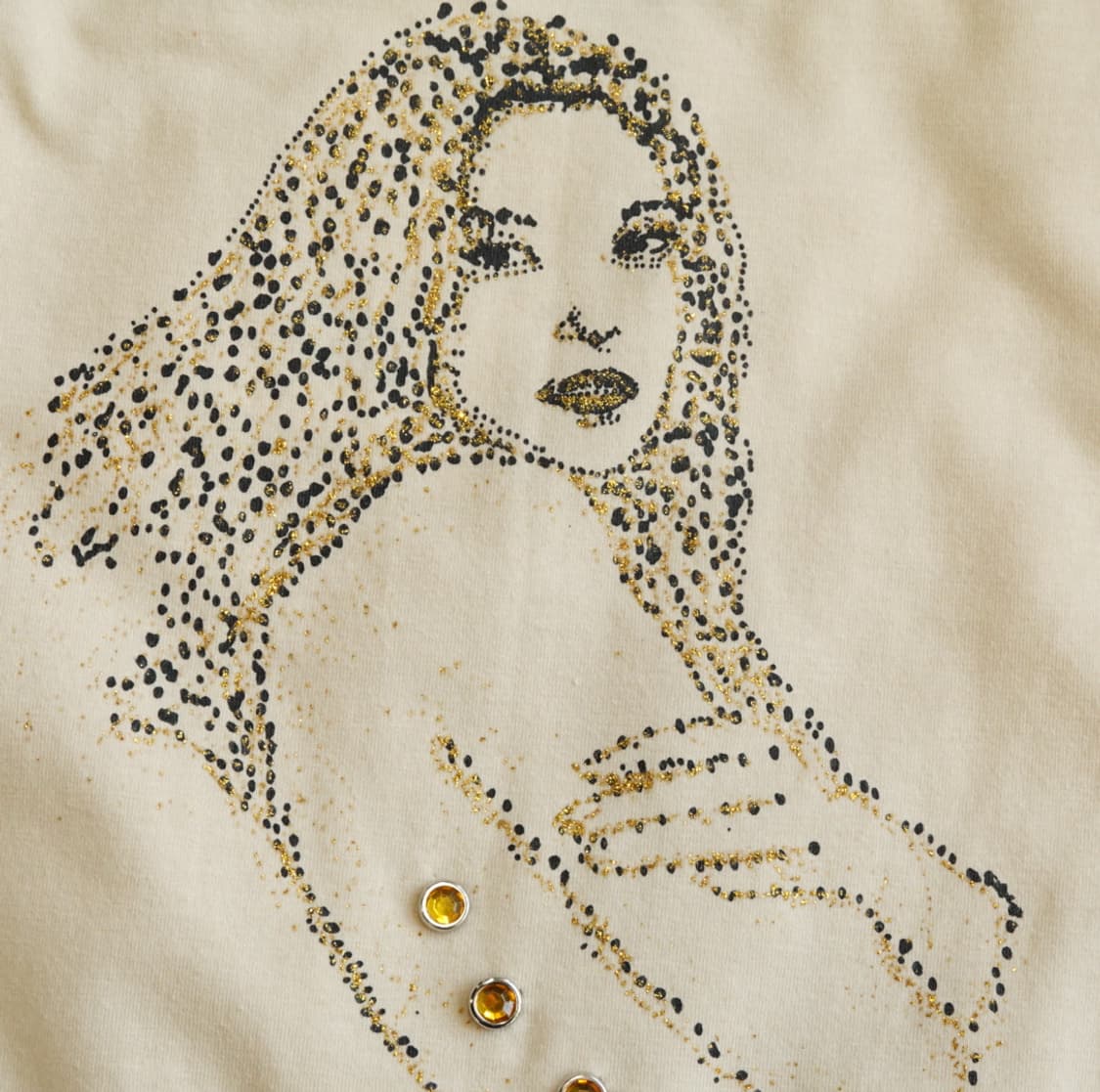 y2k 큐빅 프린팅 사이드 셔링 나시 1887 상품이미지5