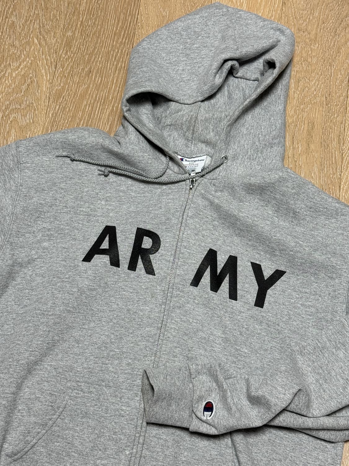 챔피온 army 그레이 후드집업 상품이미지1