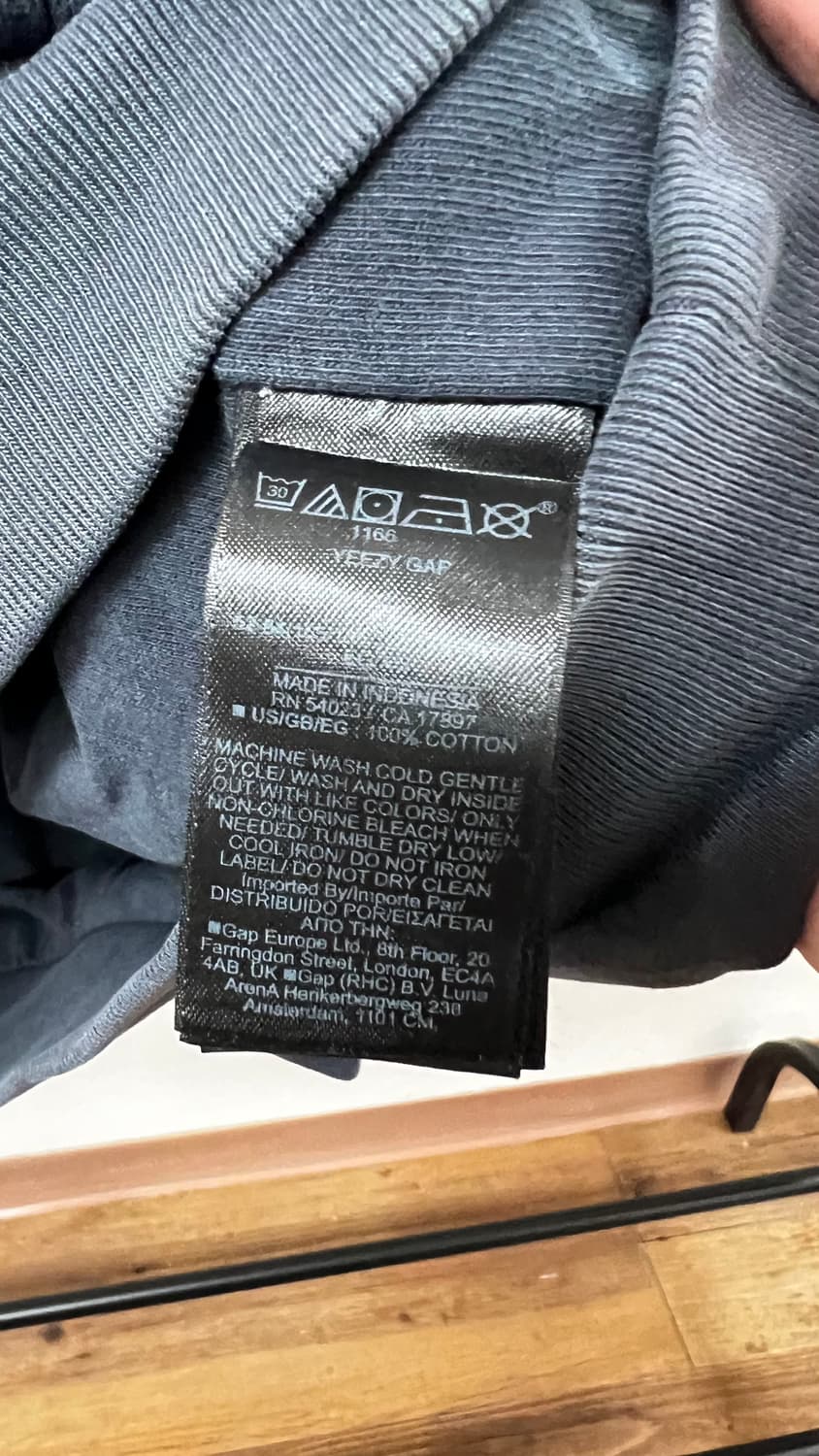 (새상품)이지갭 풀오버 후디 포에틱블랙 XL 상품이미지3