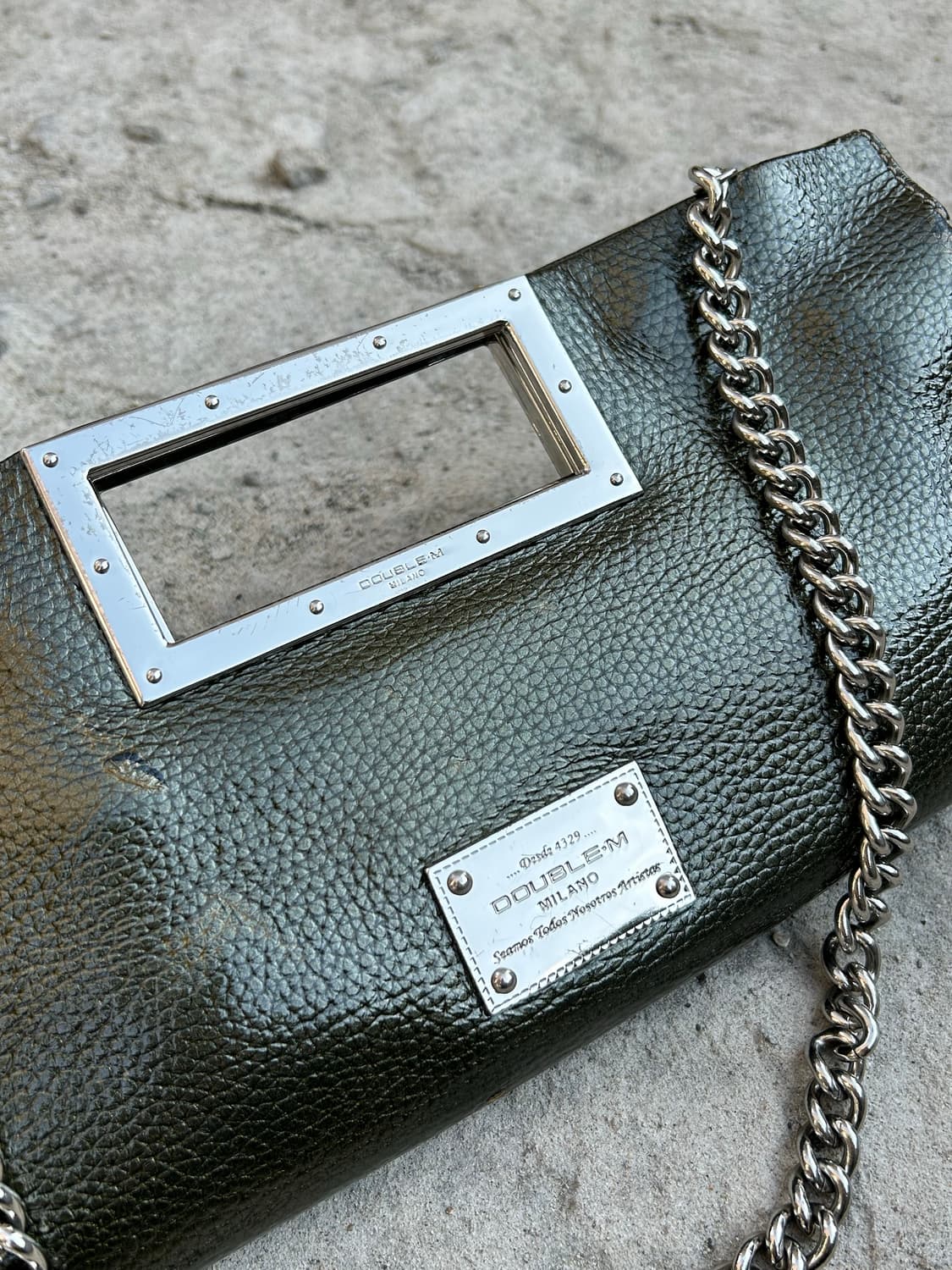 올리브레더 스퀘어백 상품이미지2