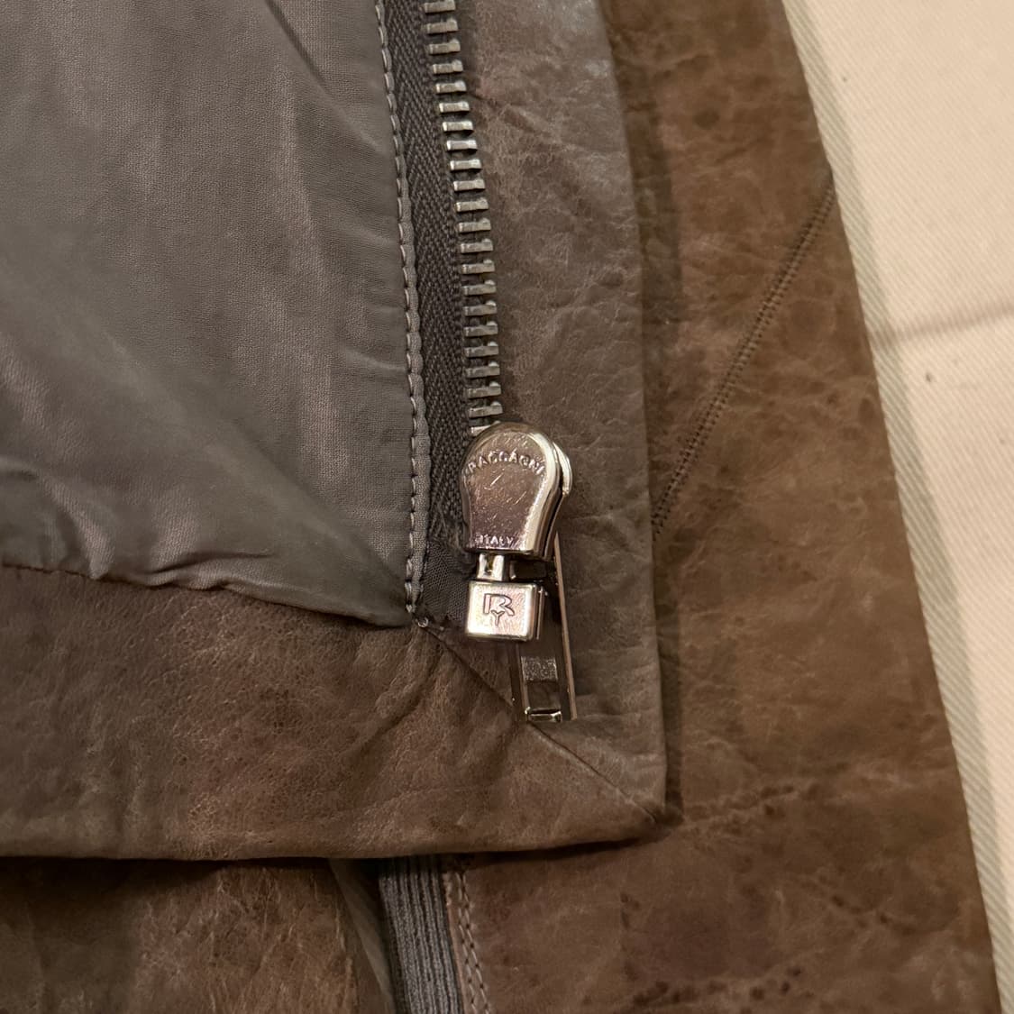 릭오웬스 하이넥 나스카 레더 자켓 상품이미지7