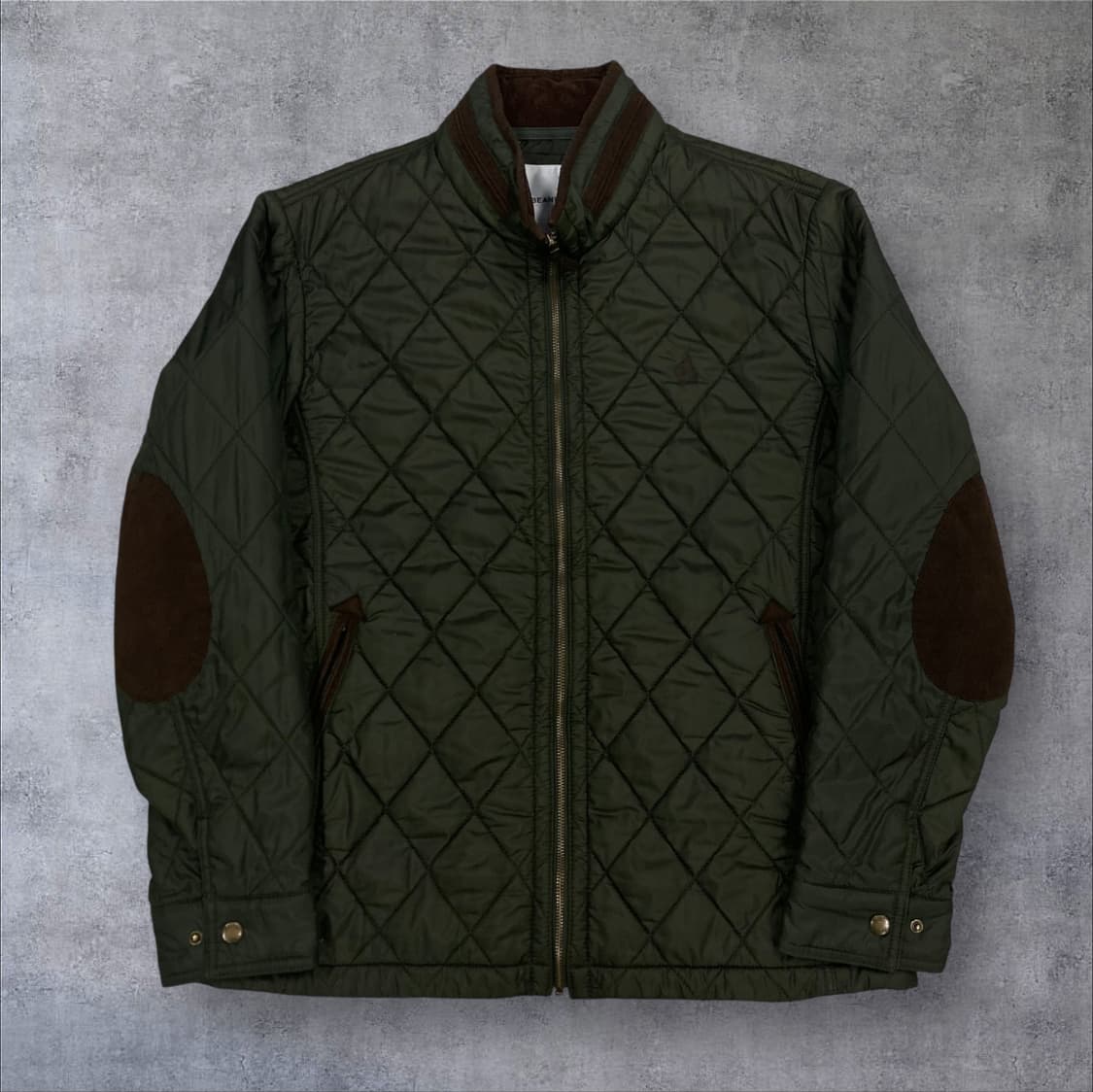 빈폴 카키 컬러 스몰 로고 퀼팅 자켓 상품이미지1