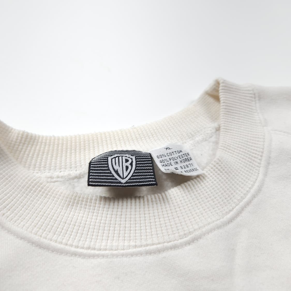 00s 워너브라더스 아카이브 빅로고 스웻 셔츠 (XL) 상품이미지5