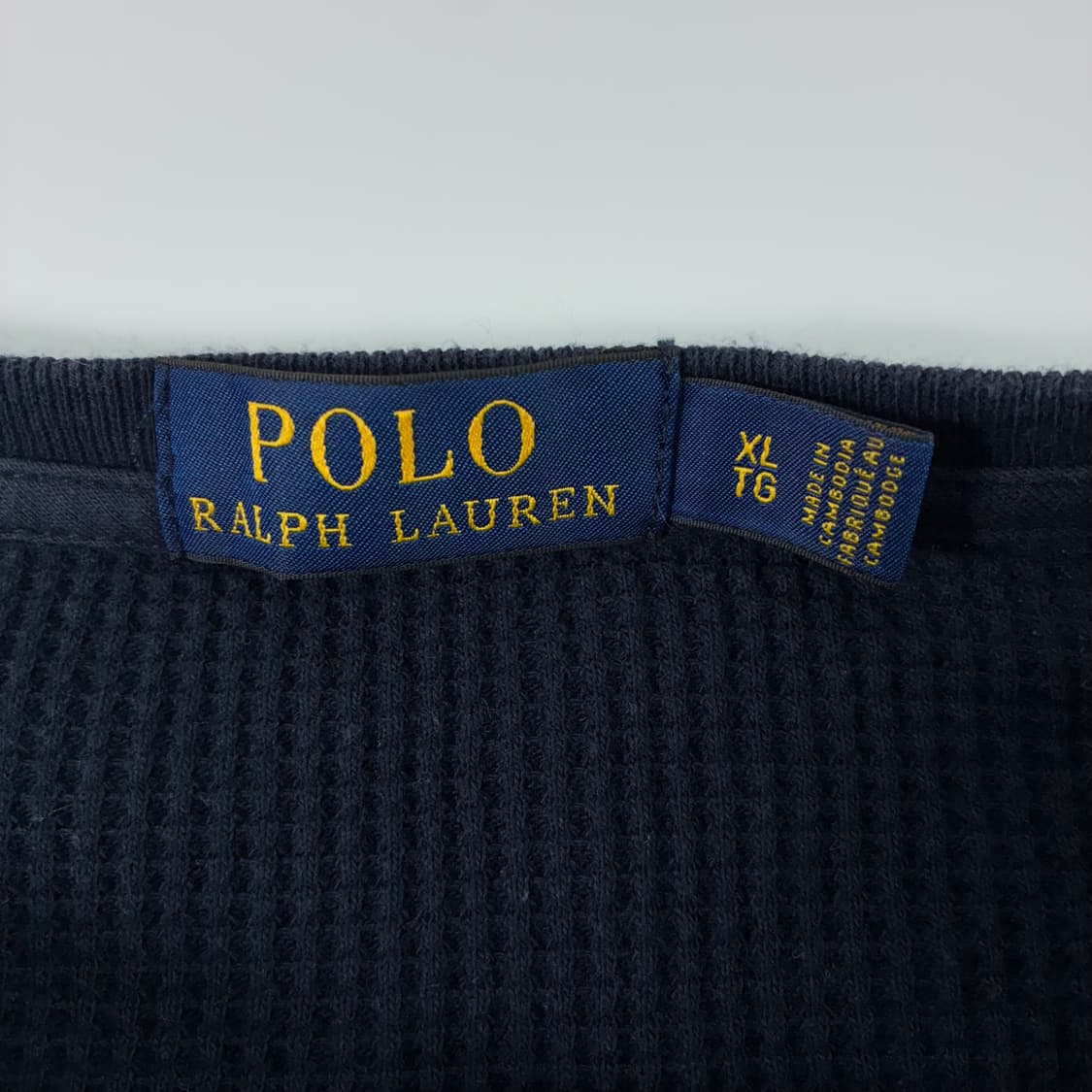 Polo  폴로 랄프로렌 자수 코튼 네이비 와플니트  상품이미지4