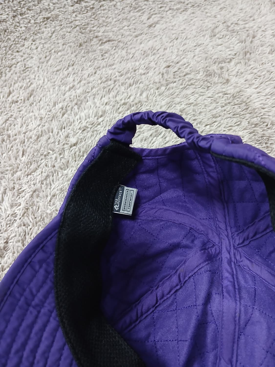 레드페이스 아웃도어 클래식 퀼팅캡 보라색 새제품 상품이미지8