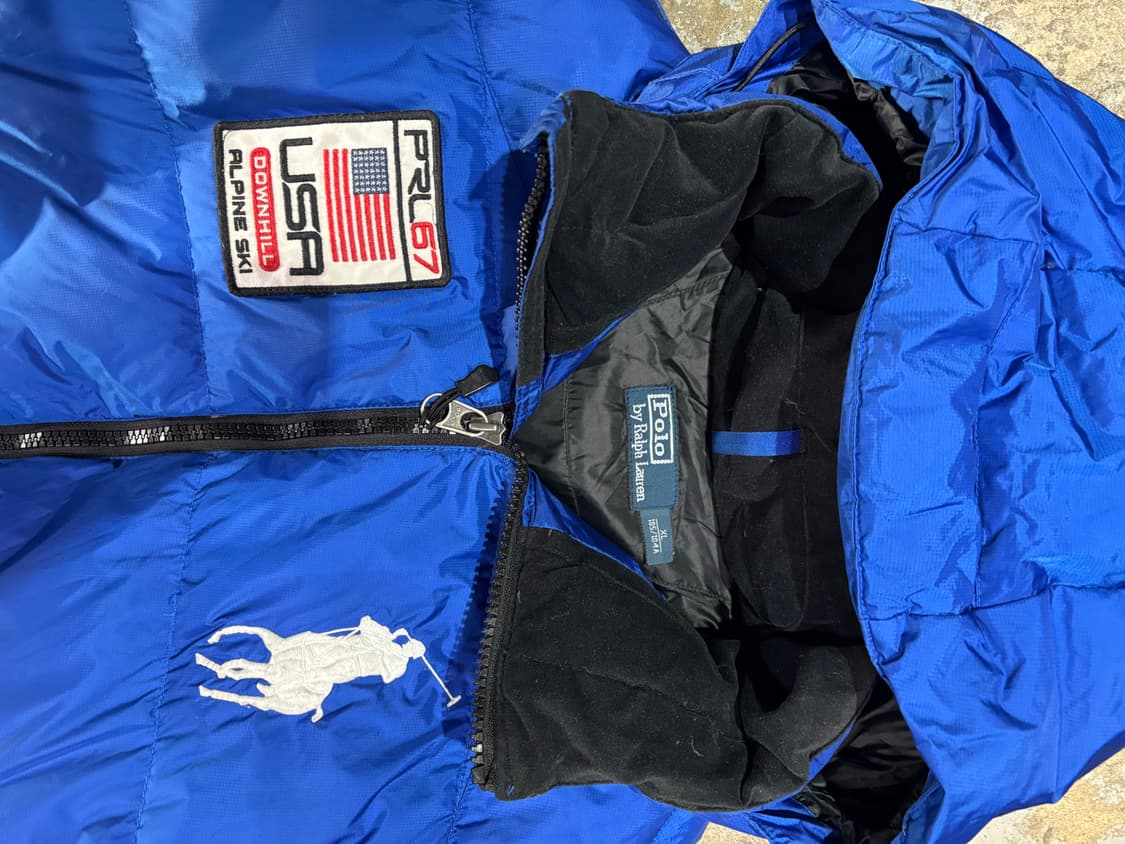 폴로 랄프로렌 치프키프 빅포니 성조기 패딩 블루 상품이미지6