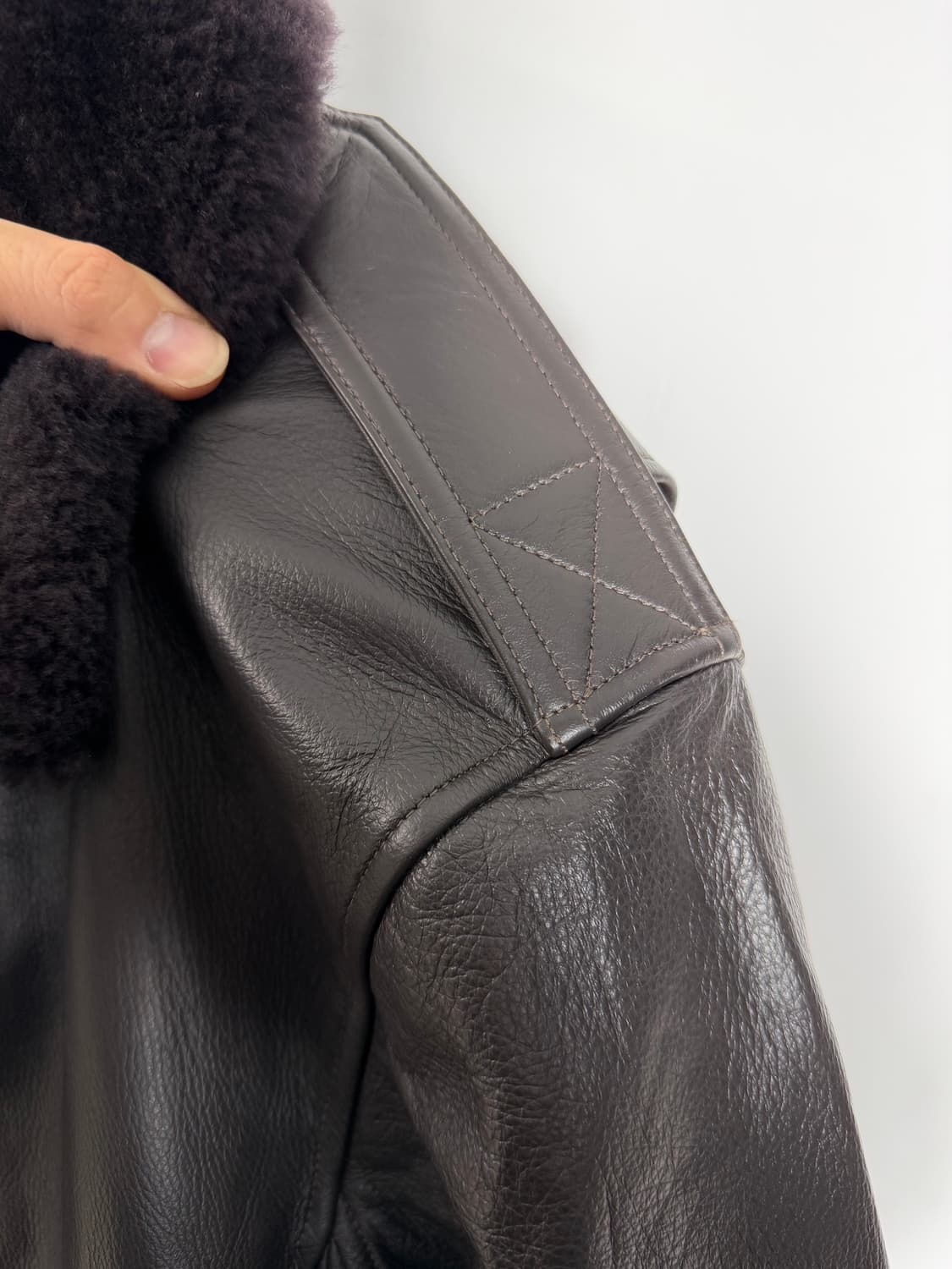 가죽자켓 a2자켓 레더자켓 시어링자켓 빈티지가죽자켓 빈티지레더자켓  상품이미지4