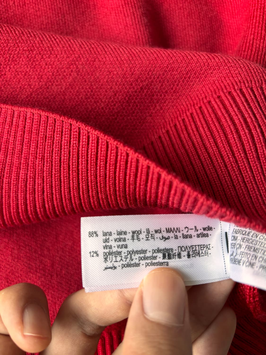 ZARA 50th NY 에디션 | 하이넥 레드 울 스웨터 상품이미지8