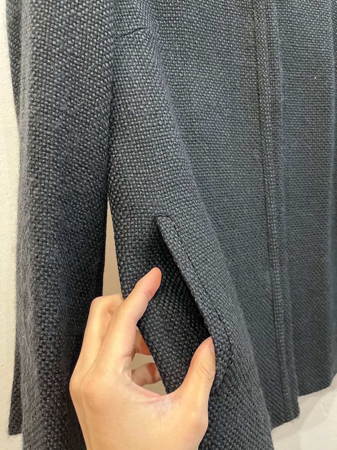 타임 울 트위드 자켓 블랙 상품이미지3