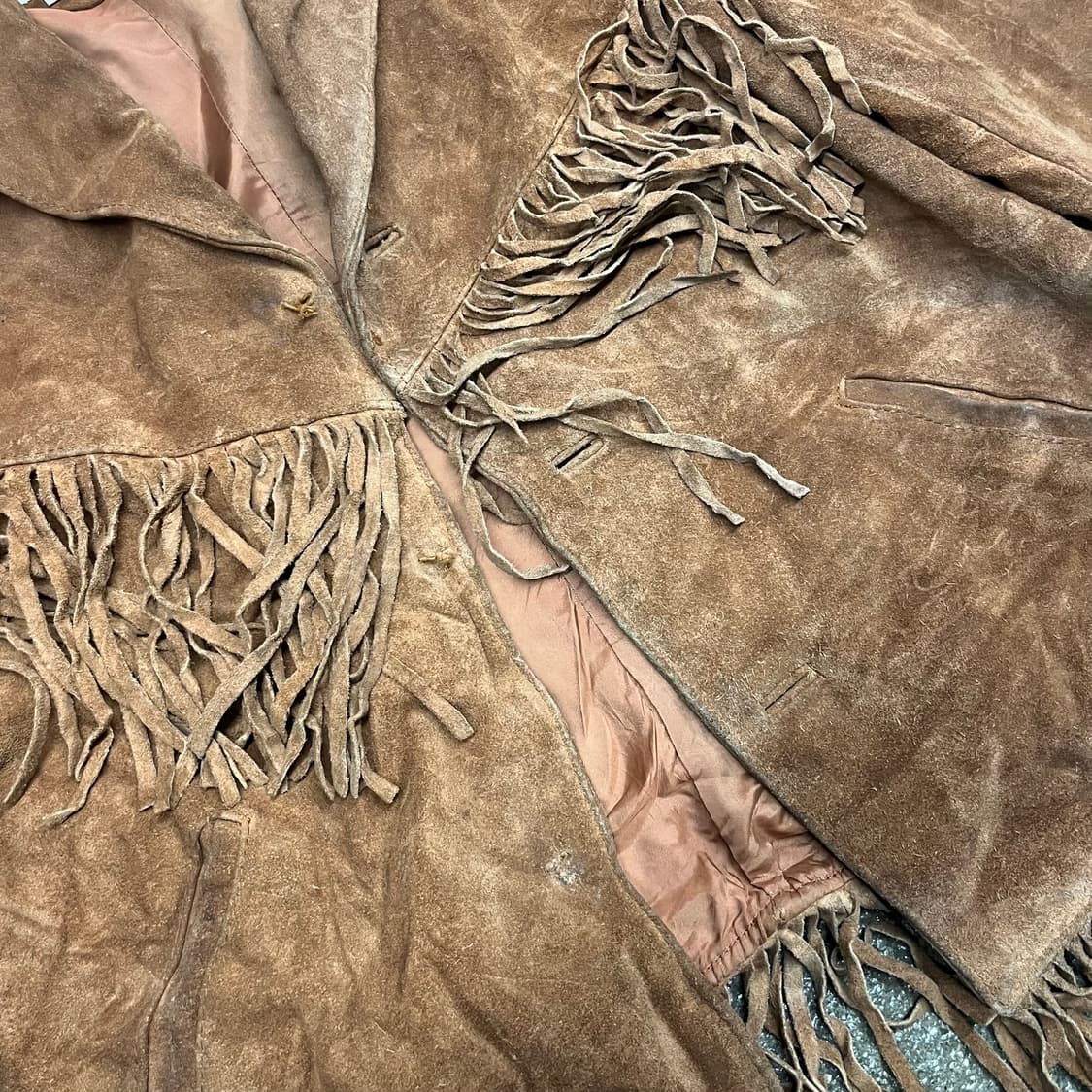 80s 빈티지 웨스턴 프린지 자켓 (100-105) 상품이미지5