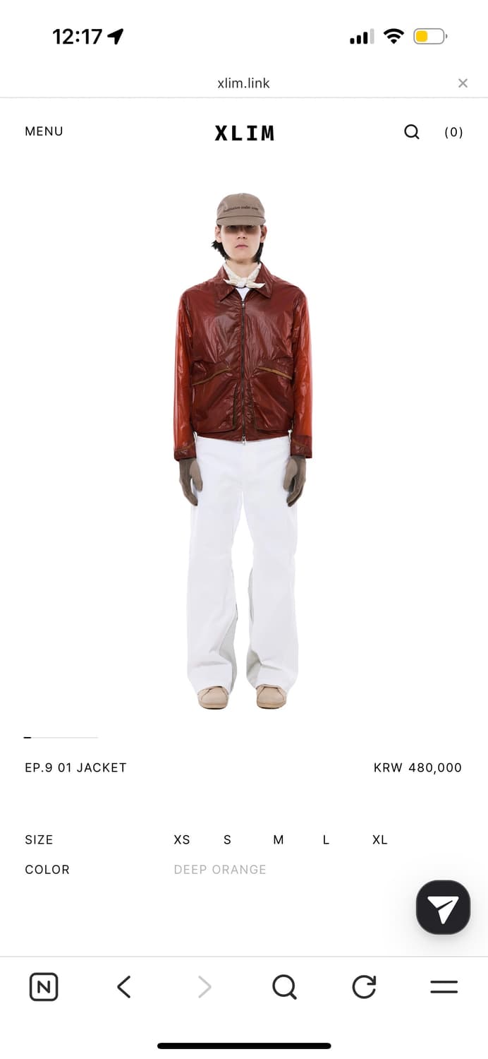 엑슬림 ep.9 01 자켓 딥 오렌지 (xs 상품이미지2