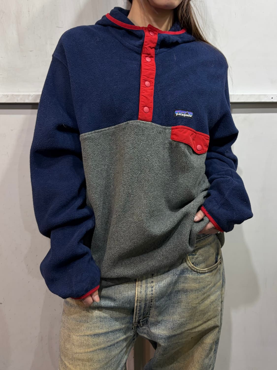 90s PATAGONIA synchilla fleece hoodie 상품이미지3