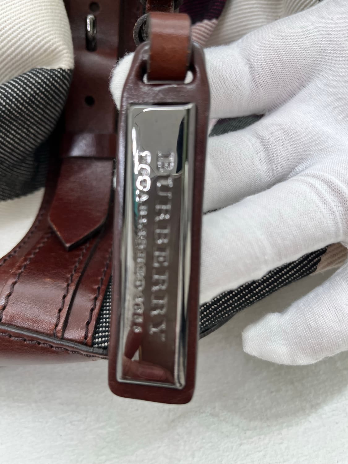 버버리 체크 토트 크로스백 브라운 상품이미지10