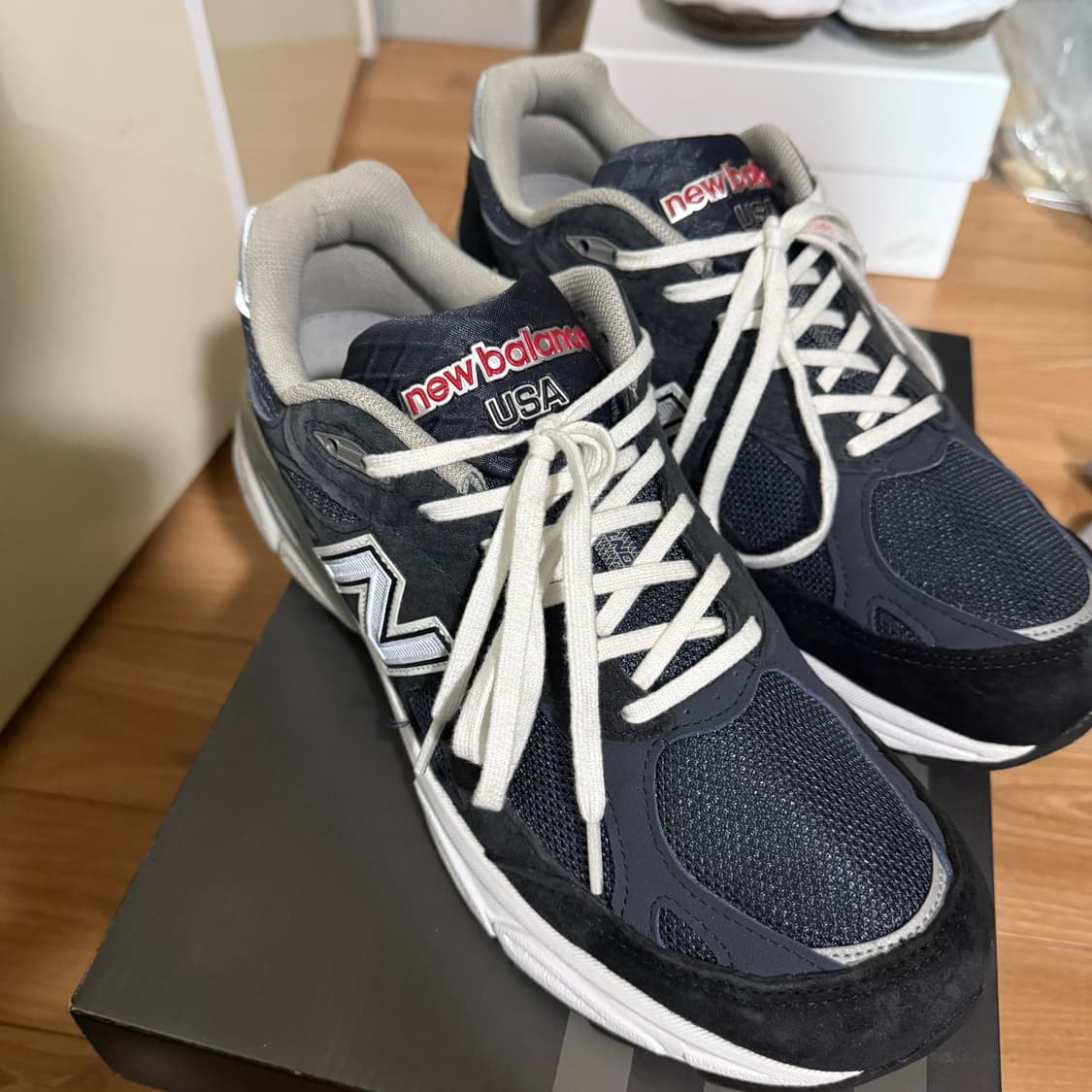 뉴발란스 990v3 네이비 275 판매 상품이미지2