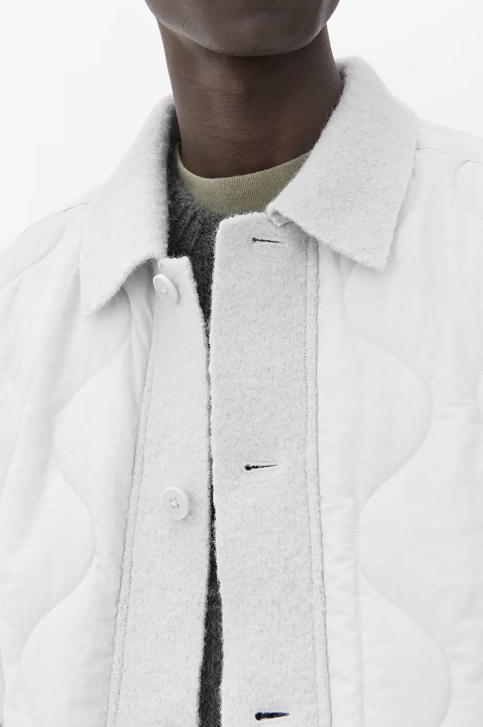 아르켓 오버사이즈 퀼팅 셔츠 M 상품이미지4