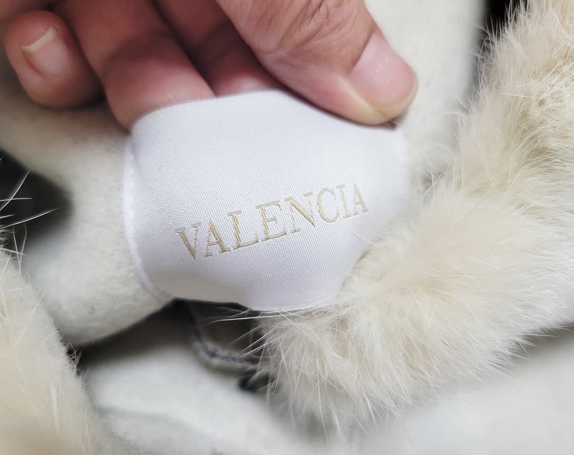 발렌시아(VALENCIA) 밍크넥 포인트 울코트 55-66 새상품 상품이미지7