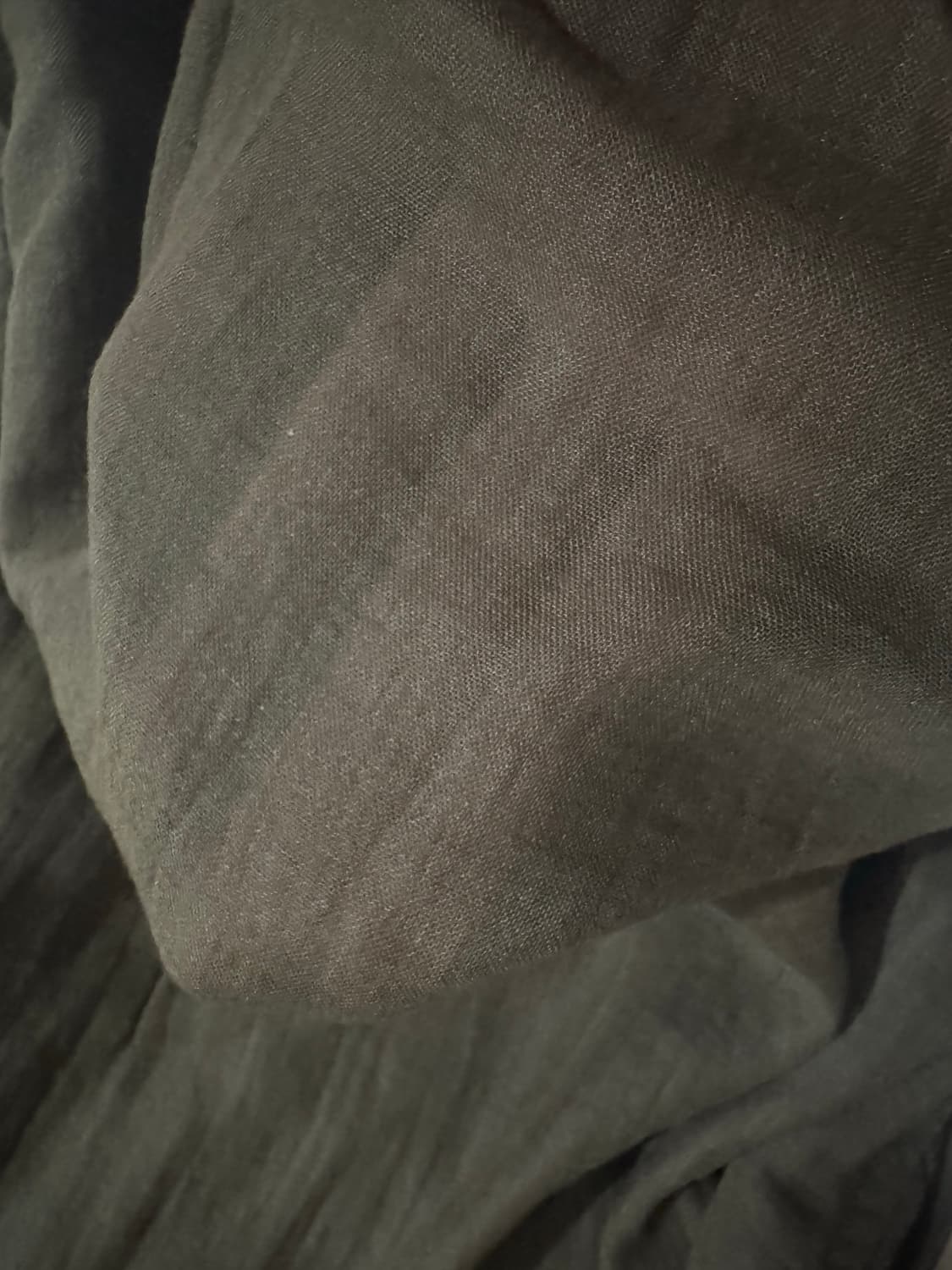 빈티지 카키 시스루 슬리브리스 상품이미지4