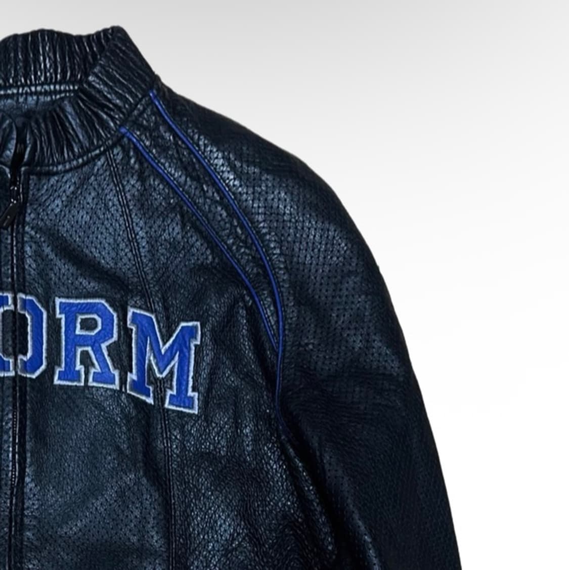 292513 STORM 빅로고 블랙카우메쉬레더자켓 90 상품이미지2