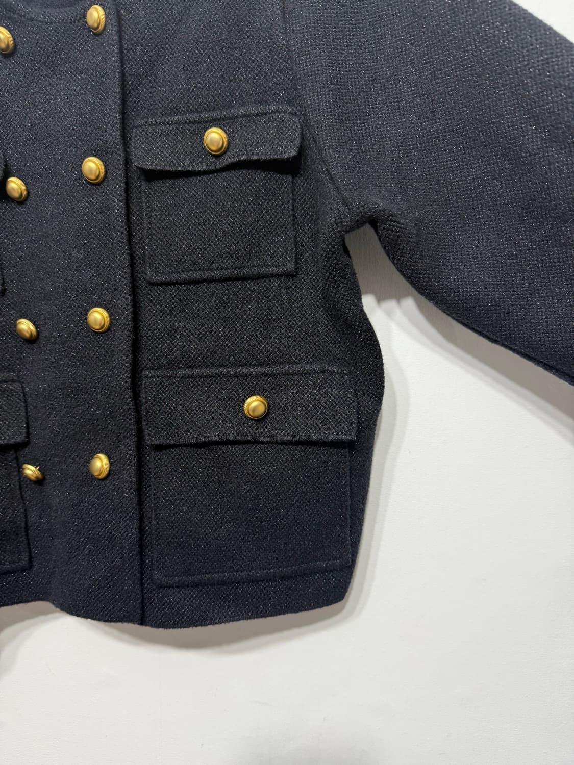 팩더널드 금장 트위드 숏자켓 free 상품이미지4