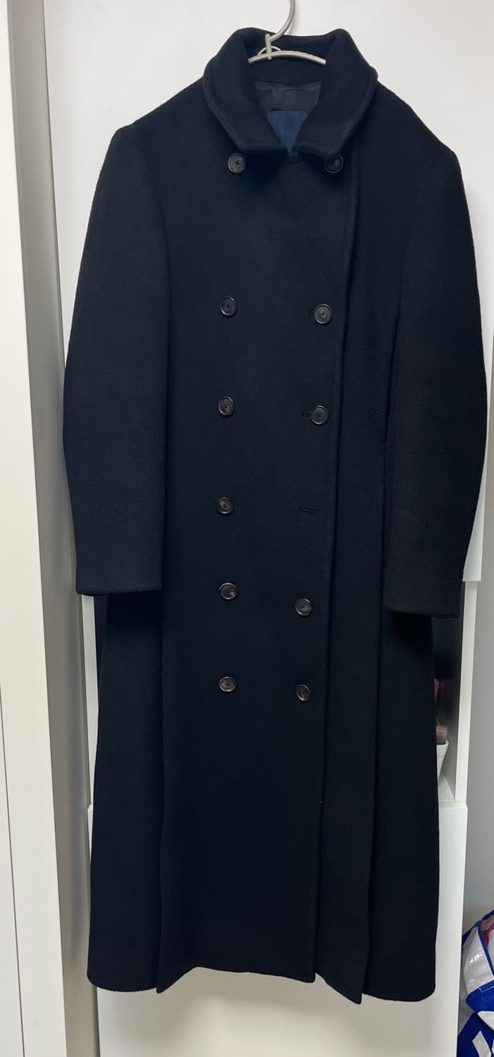 렉토 더블 브레스티드 울 롱코트 수지 착용 상품이미지5