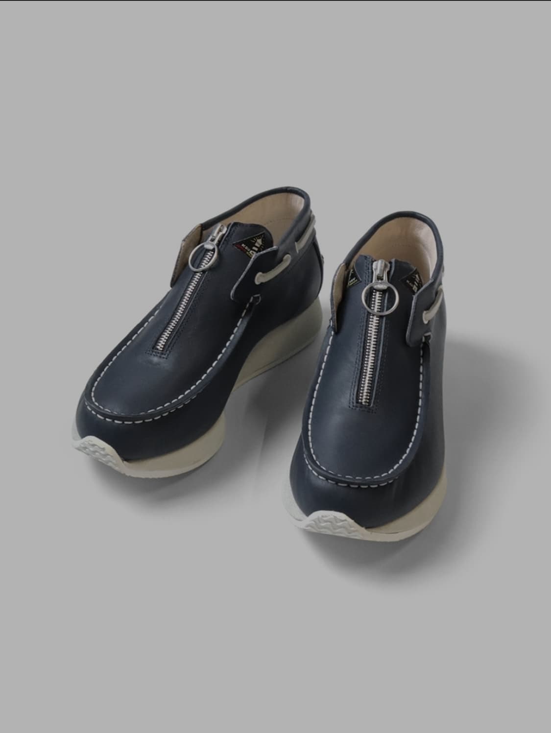 [4 Size] 레더 지퍼 덱 슈즈 상품이미지5