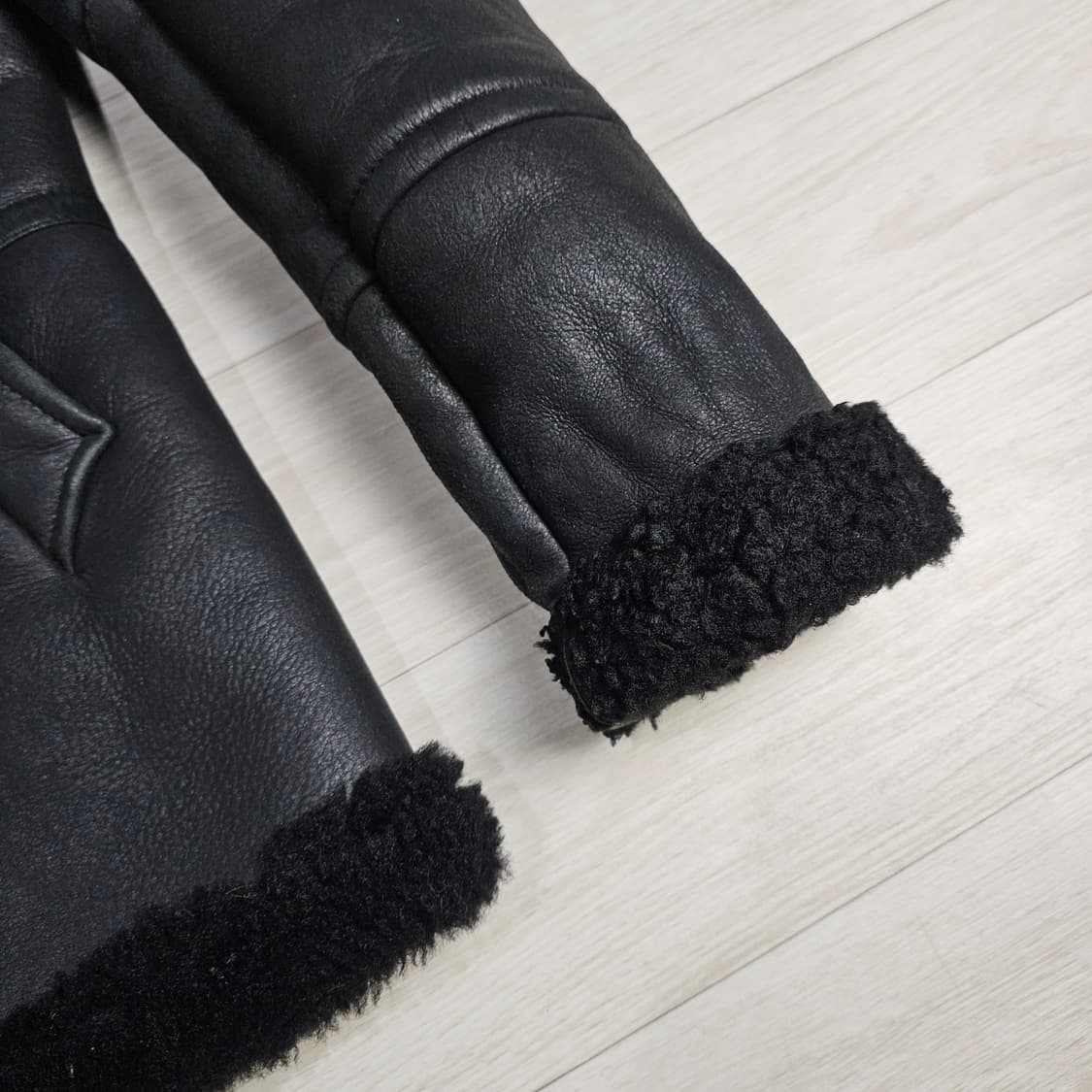 솔리드옴므 양가죽 무스탕 더블자켓 슬림100 상품이미지4