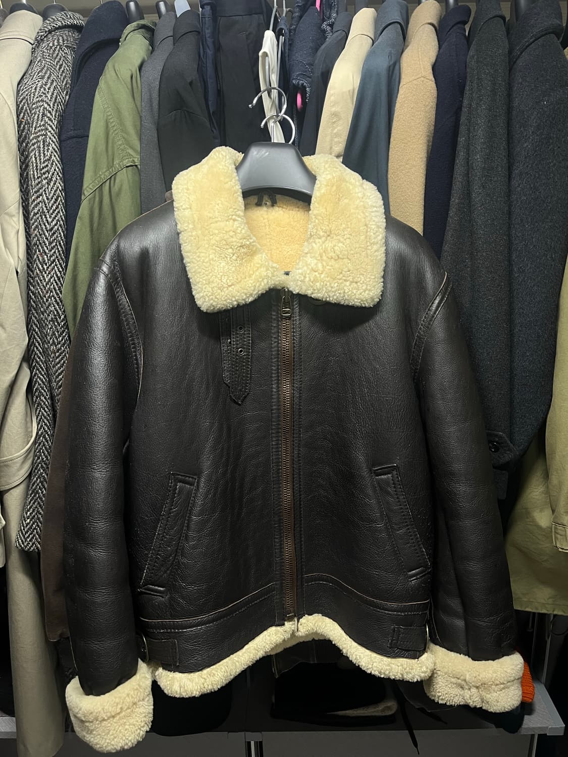 글리맨 밀리터리 쉽 스킨 B-3 자켓 XL 사이즈 판매합니다. 상품이미지1