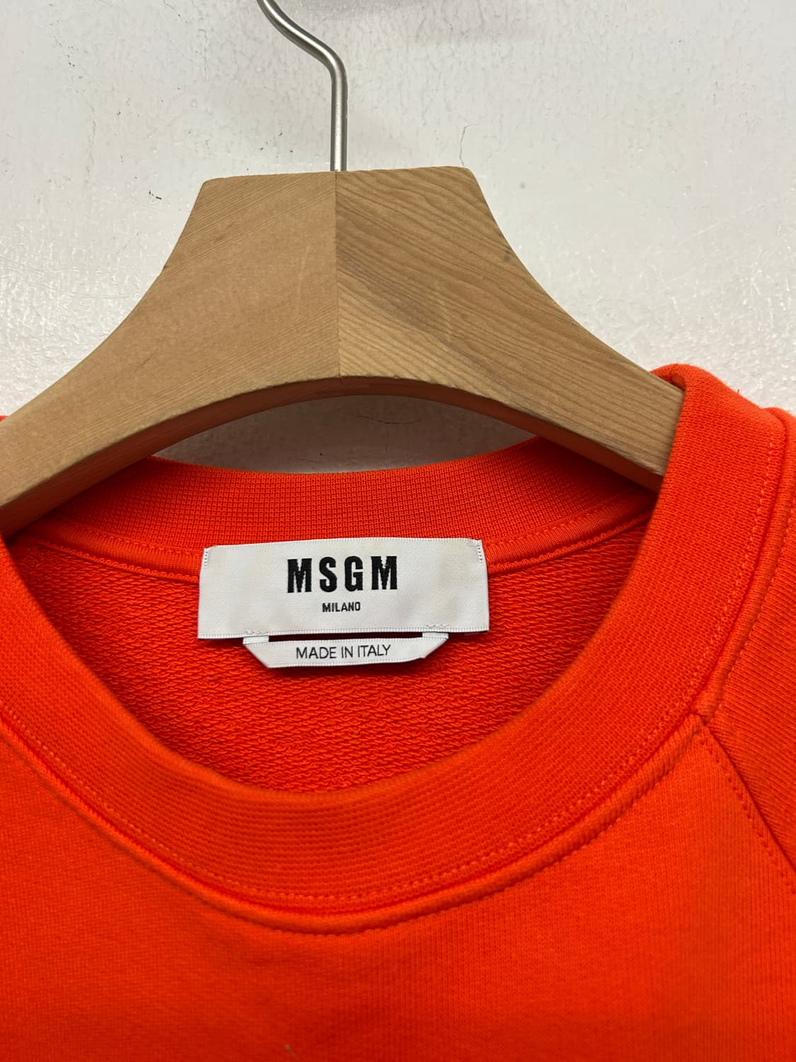 MSGM 오렌지색 맨투맨 티셔츠 상품이미지3