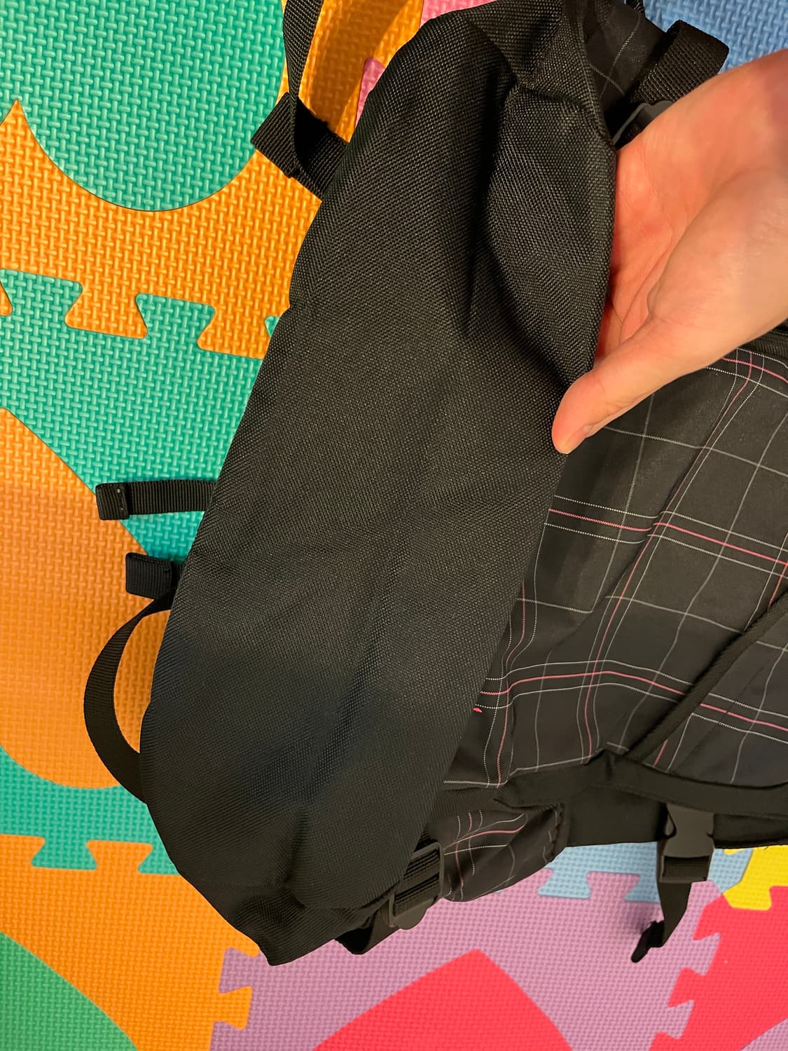 ✔️블랙핑크 체크패턴 백팩 💕 상품이미지8