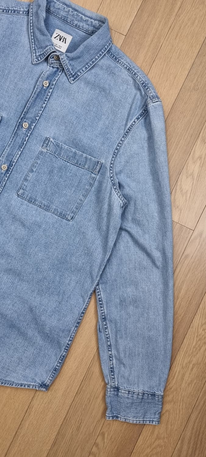 ZARA 자라 투포켓 데님 셔츠 L _ 남성 상품이미지4