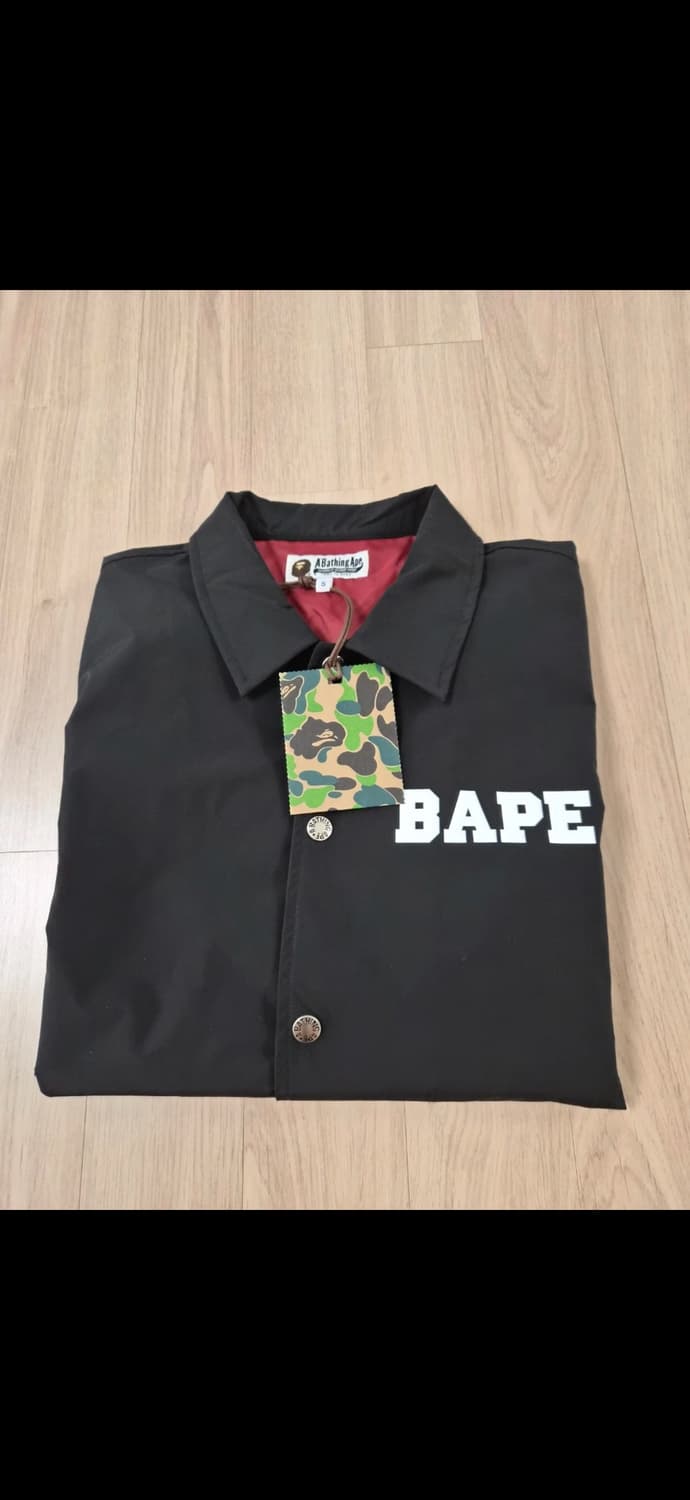 베이프 코치 자켓 블랙 S 상품이미지1