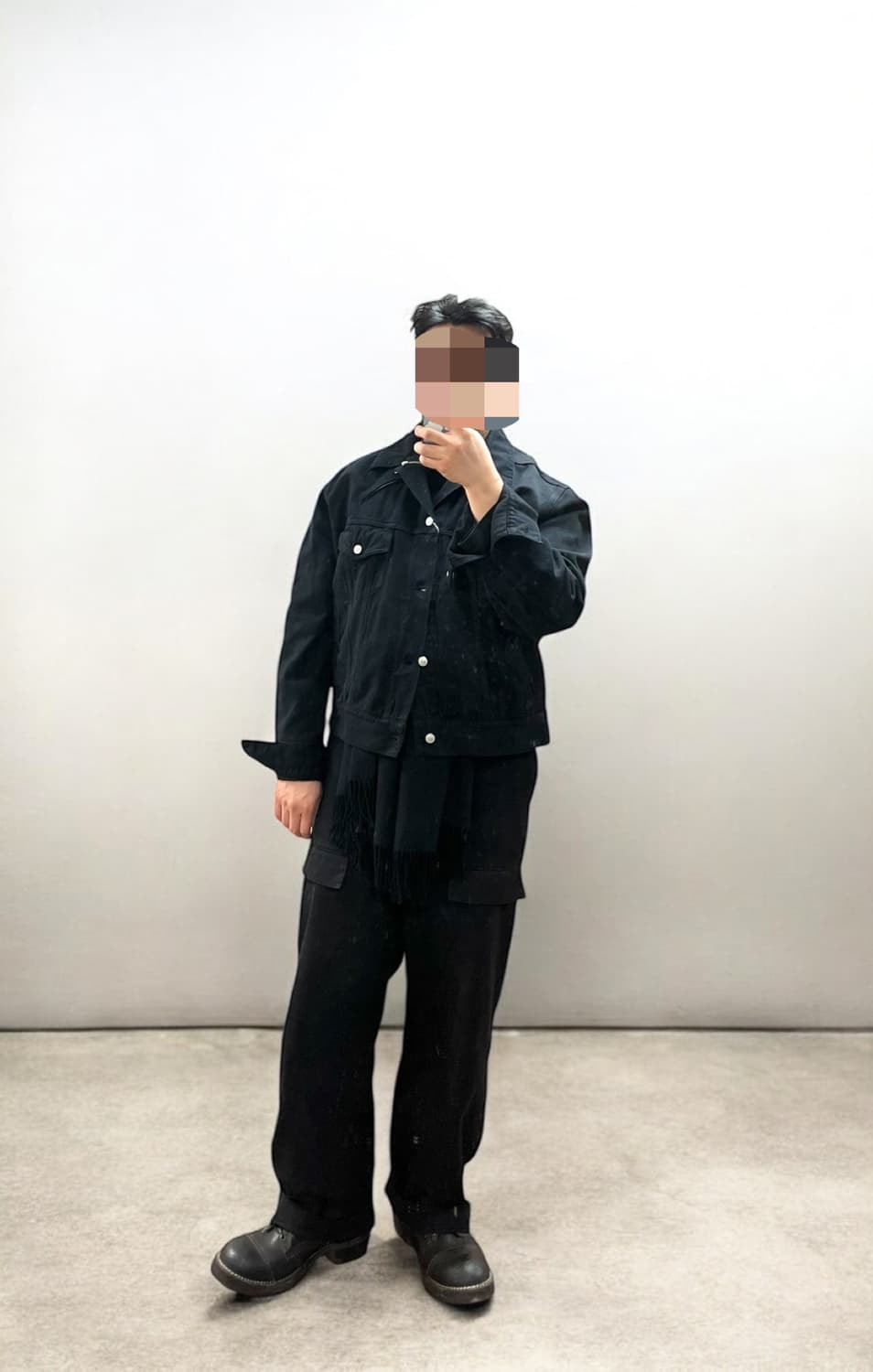 MM6 크롭데님 짚업/버튼플라이 트러커 상품이미지10