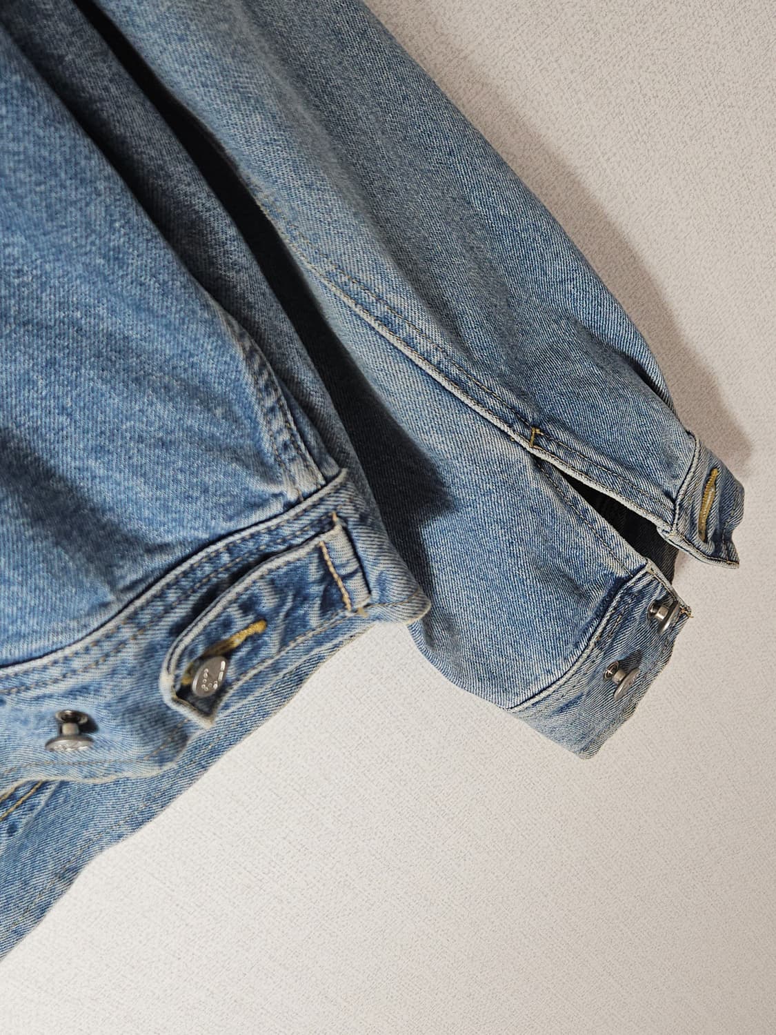 캘빈클라인 커팅 빈티지 데님자켓 워크 오리지널 생지코트 오버핏 남성 M 상품이미지6