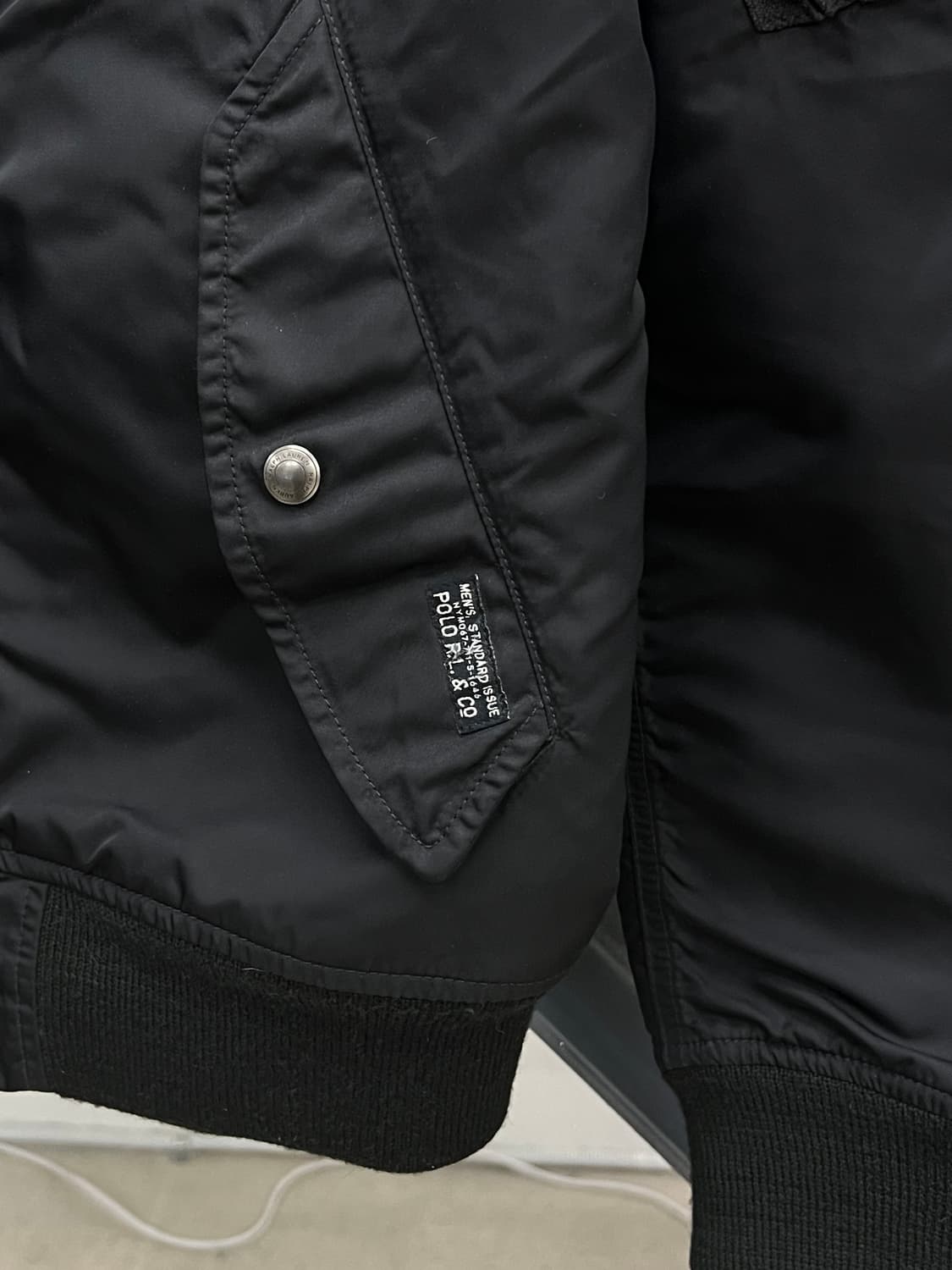 폴로랄프로렌 블랙 MA-1 블루종 자켓 상품이미지4