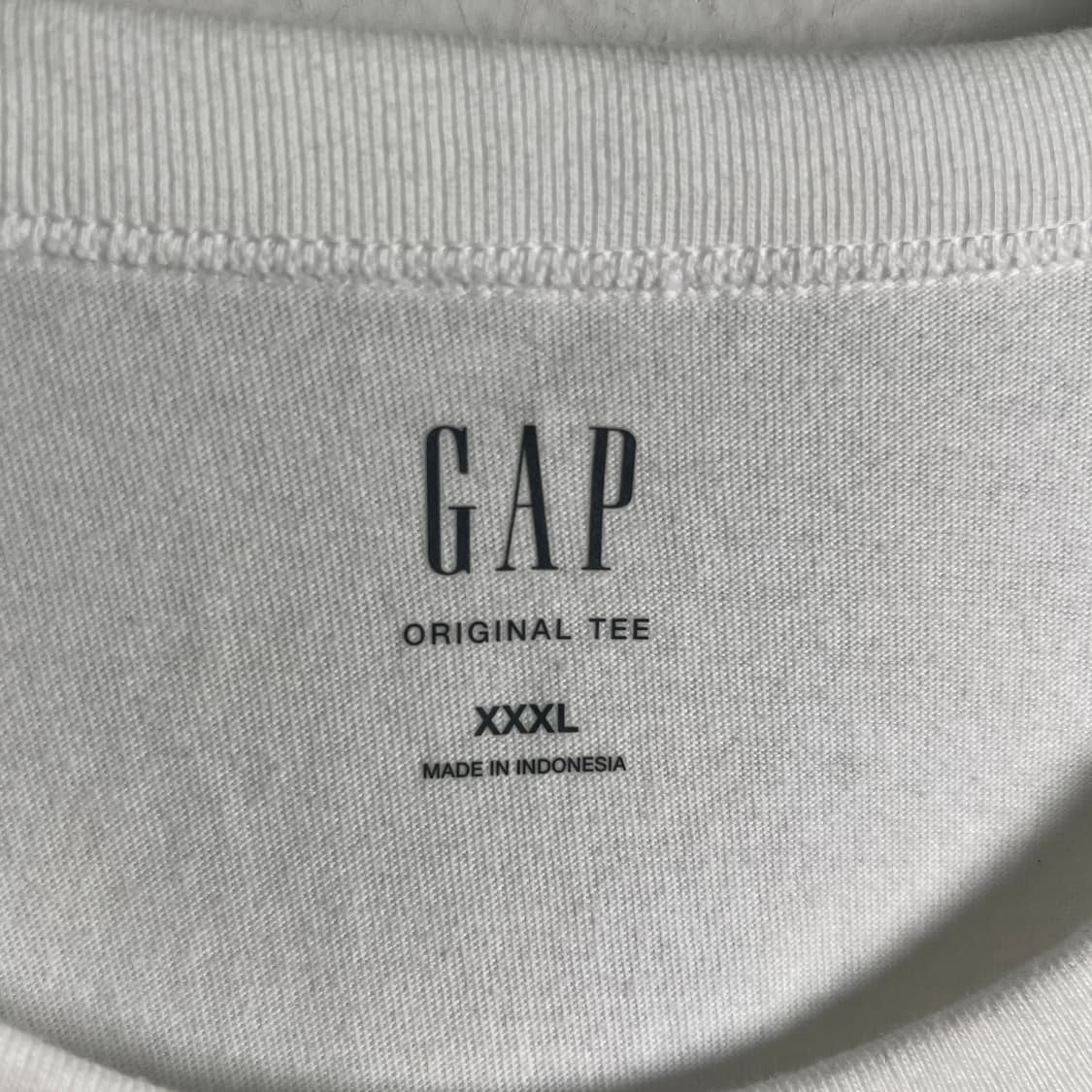 GAP 갭 베이직 로고 화이트 반팔 티셔츠 3XL 상품이미지3